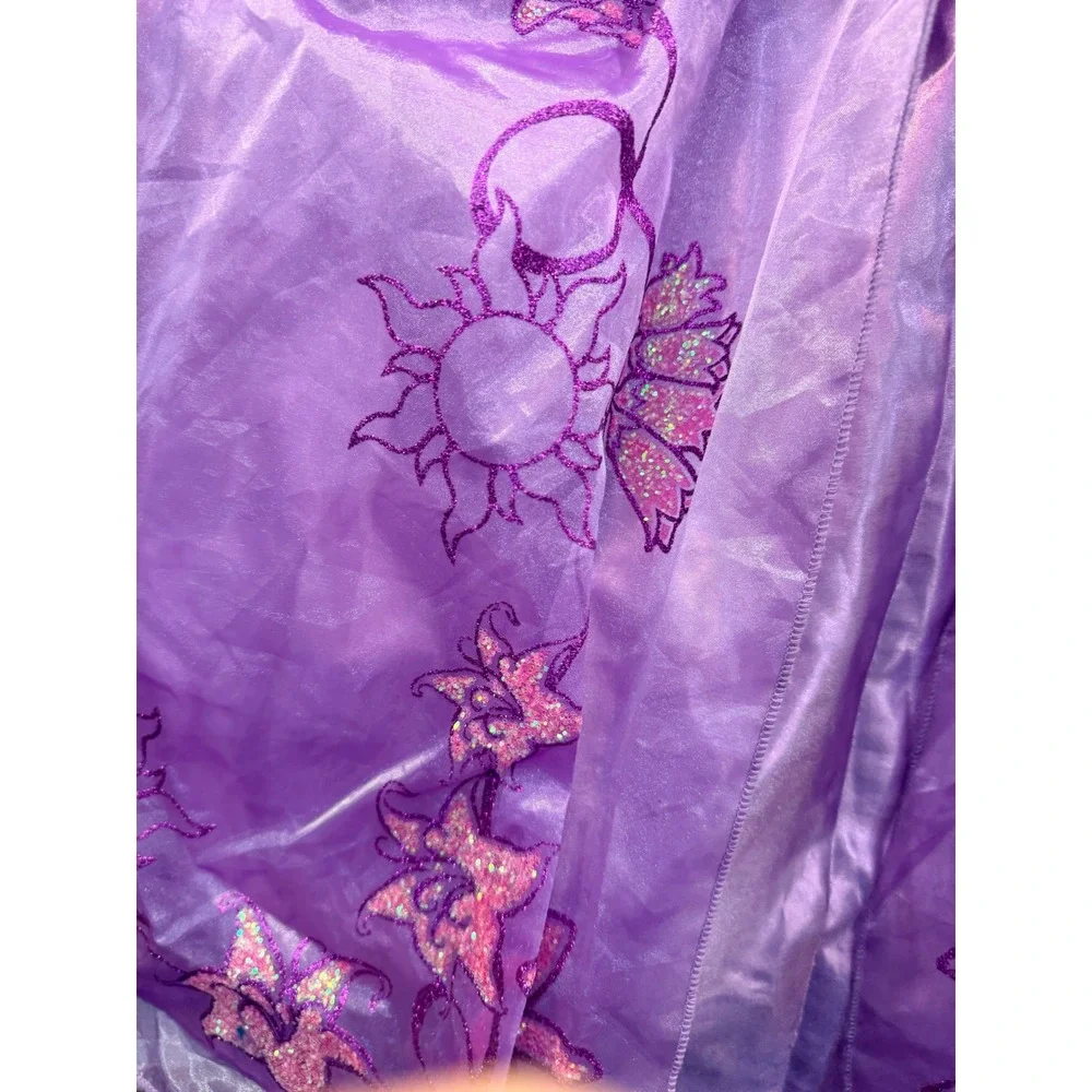 Disney Store Rapunzel Tangled Costume Dress Braided Headband 9/10 Purple Kids